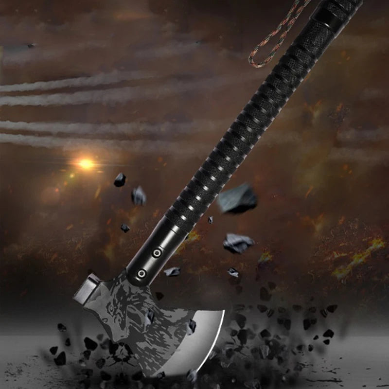 Foldable Camping Axe Multi-Tool Kit Survival Emergency Gear Portable Camp Axe Outdoor Axe Wild Survival Tool Dropshipping