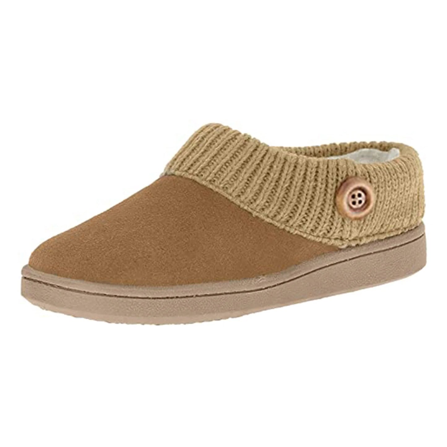 Short Boots For Women Men Knit Warm Thickened Flat Short Boots With Anti-slip Rubber
