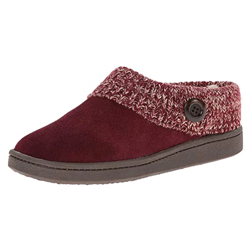 Short Boots For Women Men Knit Warm Thickened Flat Short Boots With Anti-slip Rubber