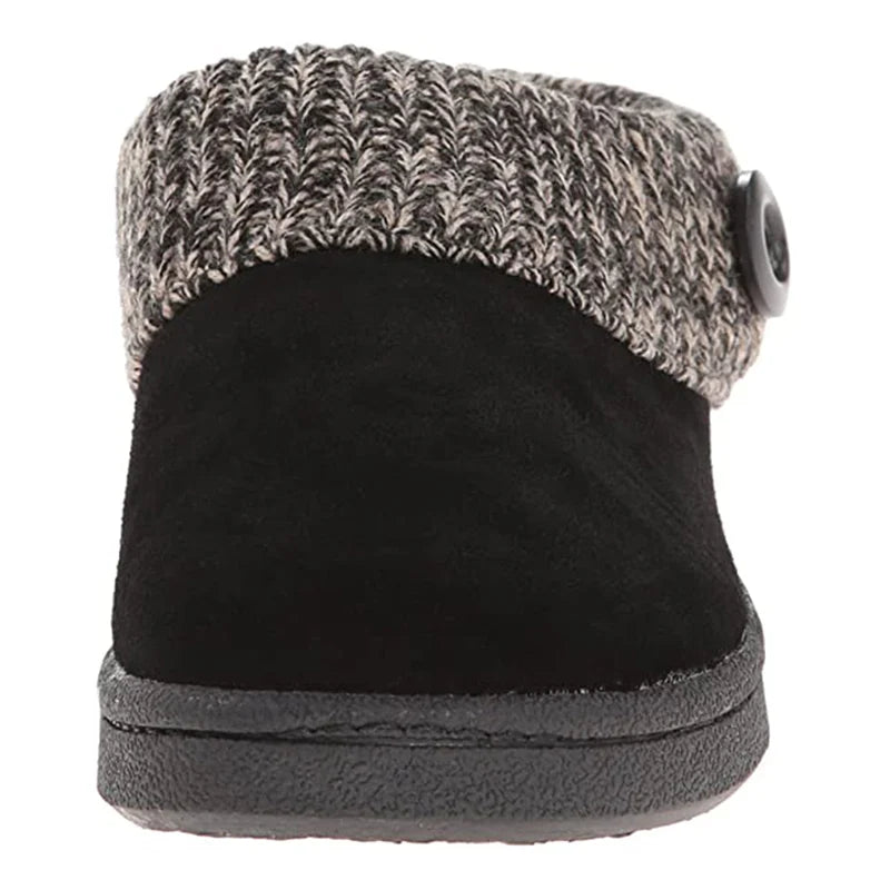 Short Boots For Women Men Knit Warm Thickened Flat Short Boots With Anti-slip Rubber