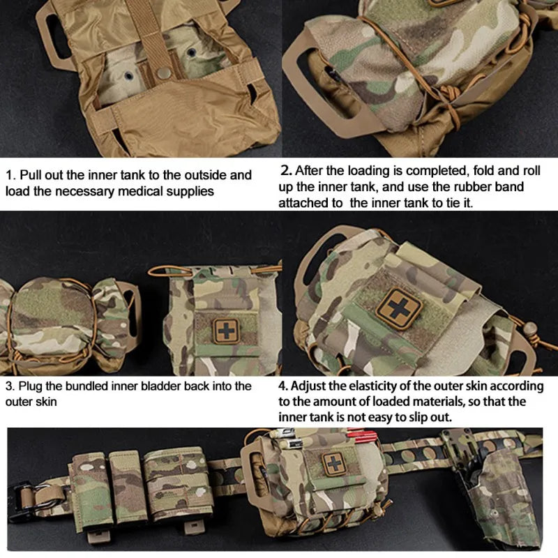 Hunting EDC Medical Bag Molle Tactical Pouch First Aid Kits Outdoor Army Car Emergency Camping Hiking Survival Utility Pack
