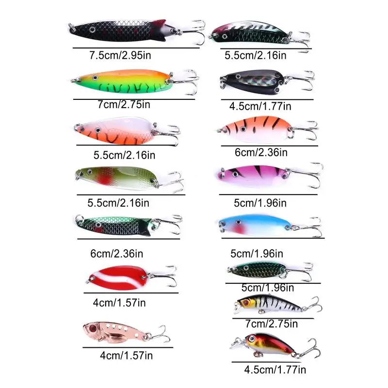 Bass Fishing Set Fishing Gear And Equipment Fishing Lures Accessories Kit Realistic Fishing Lures For Bass Saltwater Bait Lure
