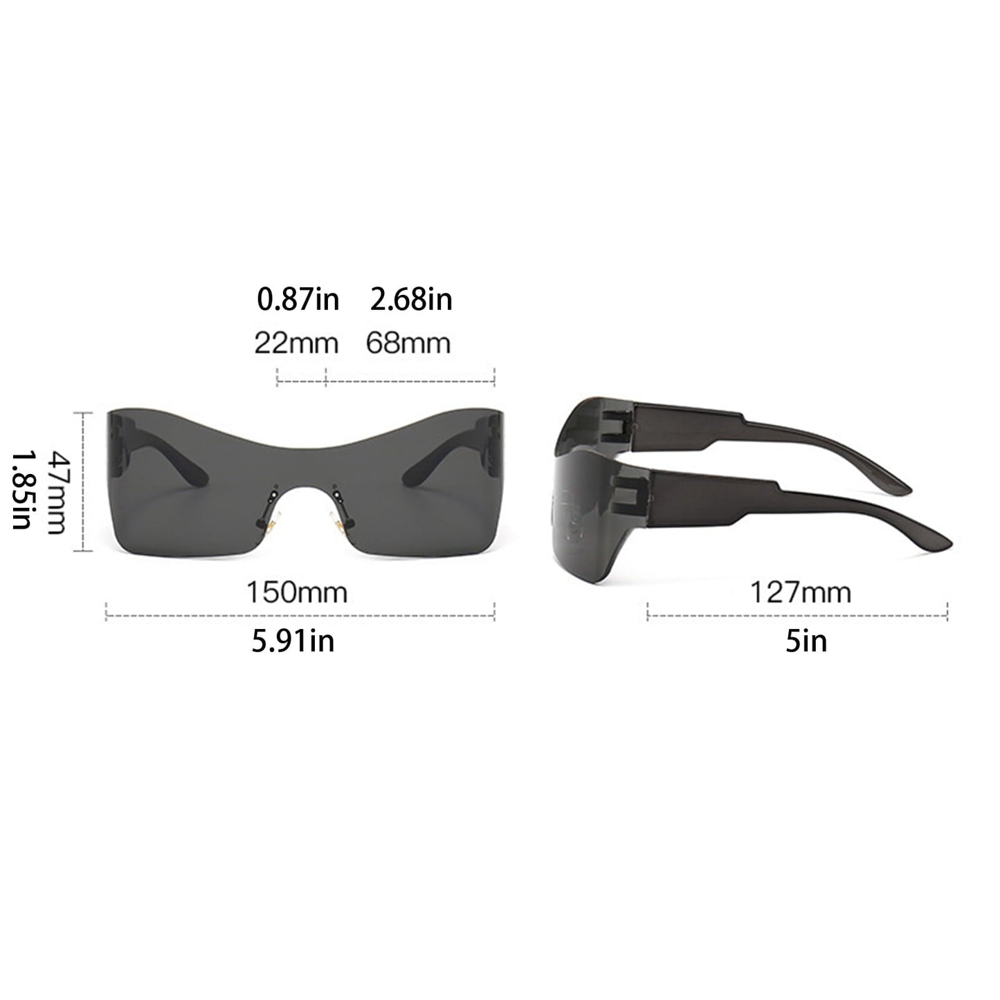 11 HEQU Frameless One-Piece Glasses
