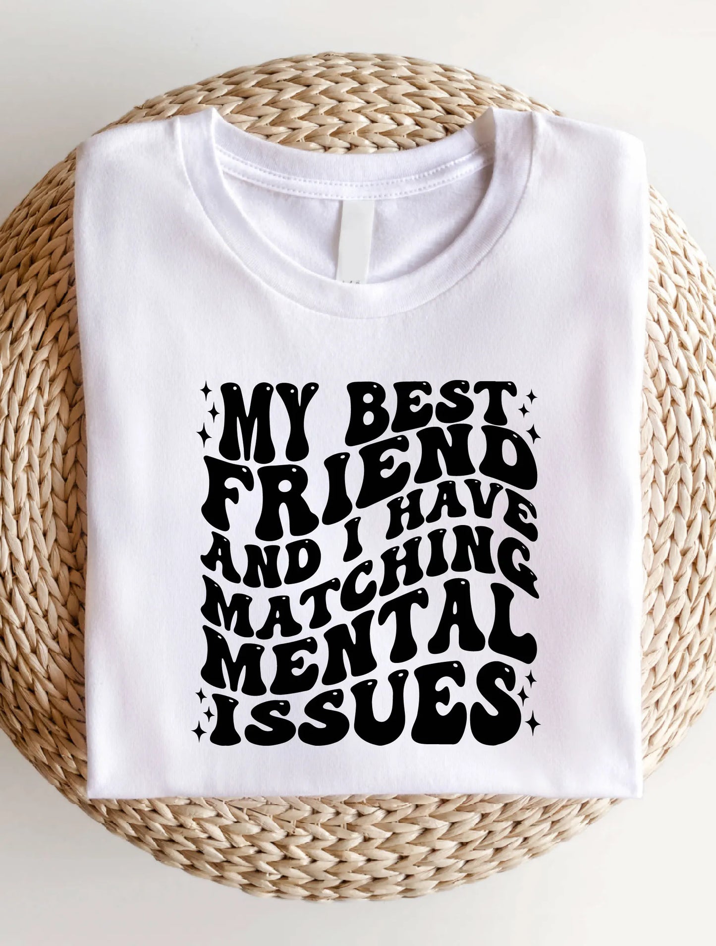 Women's Casual Letter Print Short Sleeve Shirt, Women Comfortable Graphic T-Shirt, Friends Tee AE24