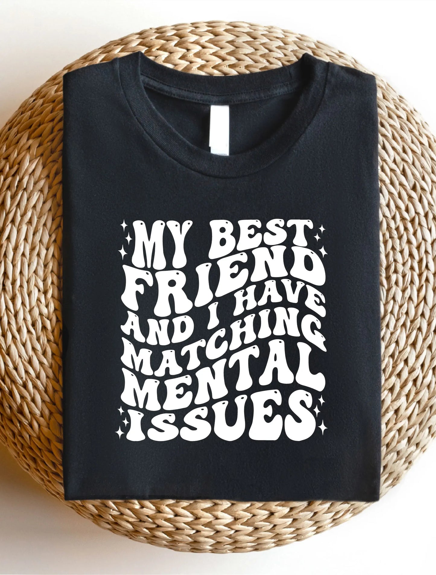 Women's Casual Letter Print Short Sleeve Shirt, Women Comfortable Graphic T-Shirt, Friends Tee AE24