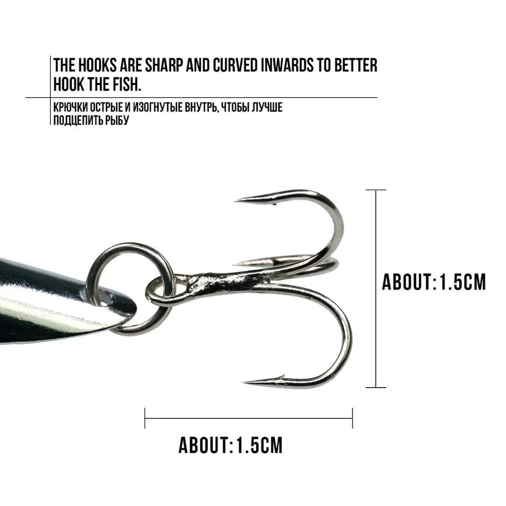 30pcs Assorted Fishing Spoon Set Metal Spoon Fishing Lures Freshwater Seawater Fishing Hard Bait For Bass 4.7g-7.5g