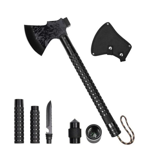 Foldable Camping Axe Multi-Tool Kit Survival Emergency Gear Portable Camp Axe Outdoor Axe Wild Survival Tool Dropshipping