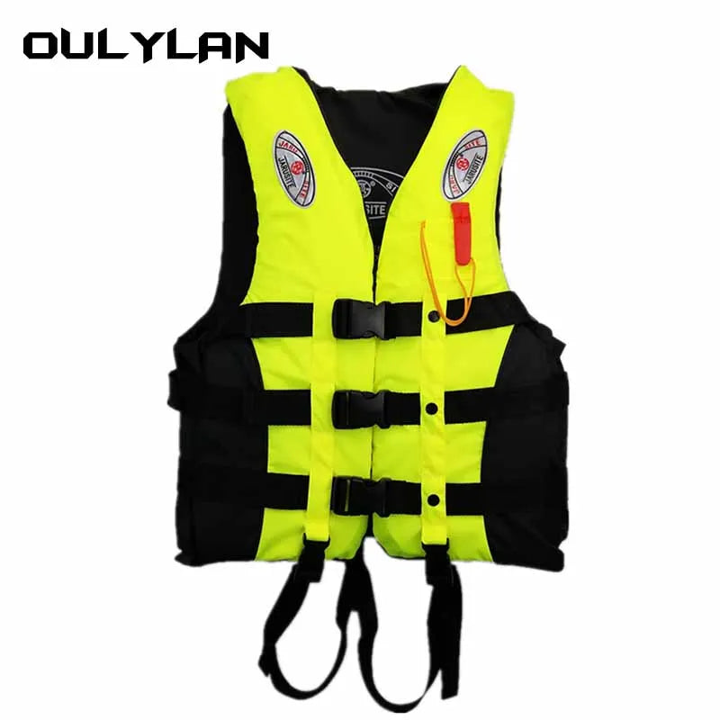 Oulylan Life Vest Adults Surf Life Jacket Ski Motorboats Wakeboard Raft For Boats Fishing Vest  Drifting Vest Rescue Swimming