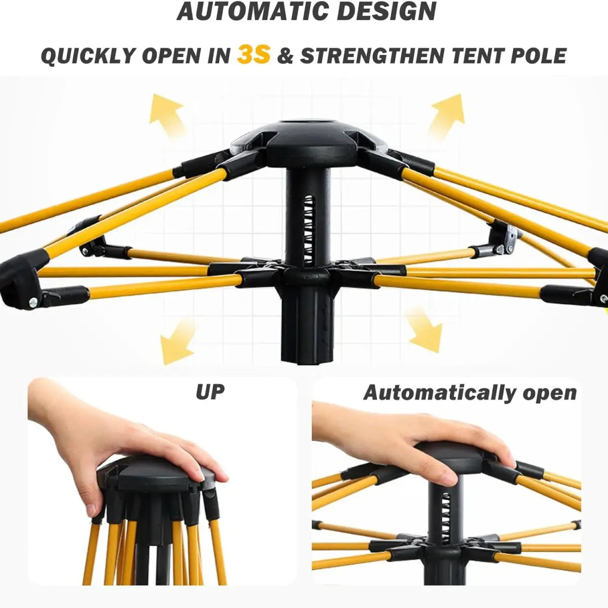 Automatic Quick-opening Tent Outdoor Self-driving Travel Camping Tent Automatic Quick-open Tent Two doors and two windows