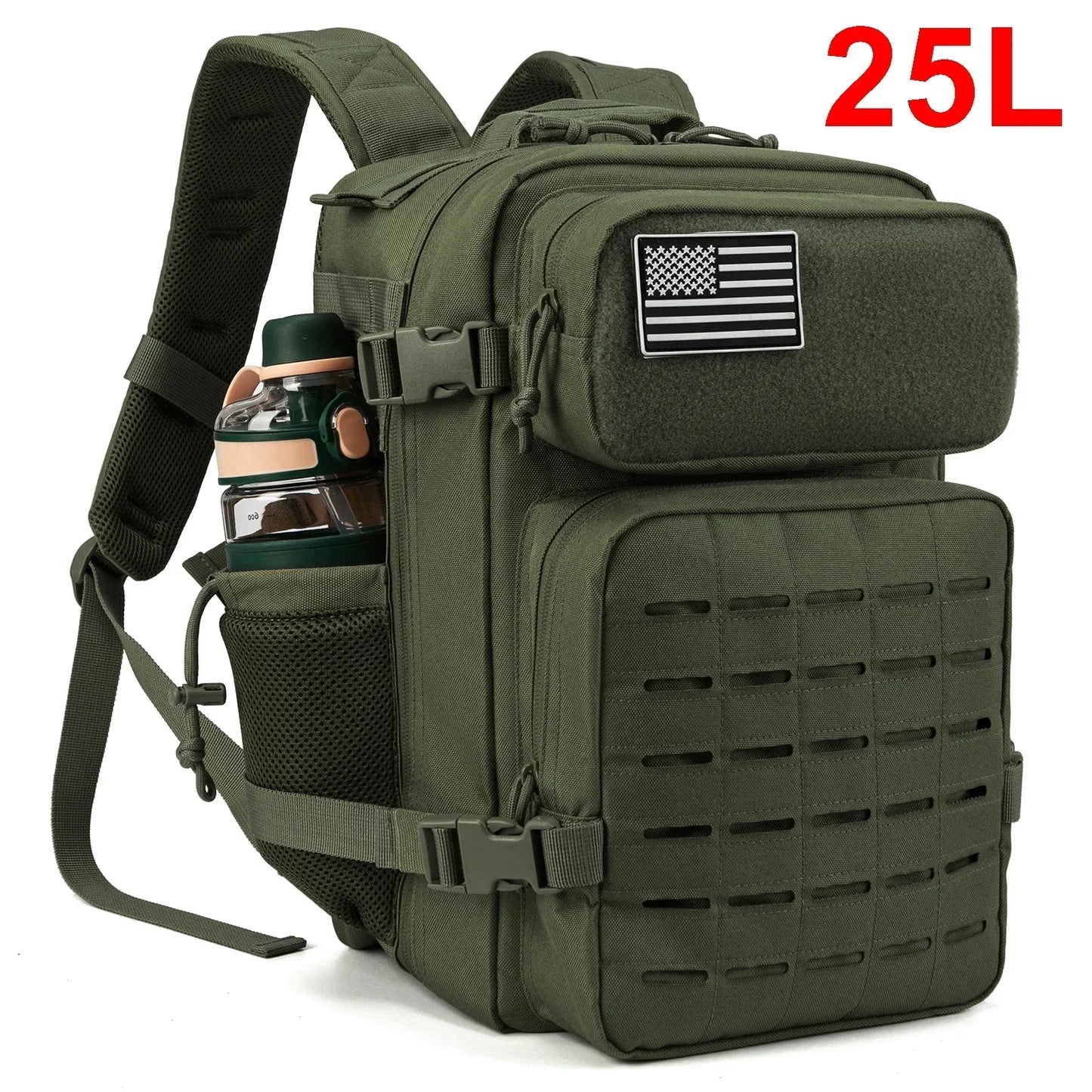 25L/45L Tactical Backpack for Men and Women Small School Rucksack camping equipment Hiking Backpacks with Bottle Holder backpack