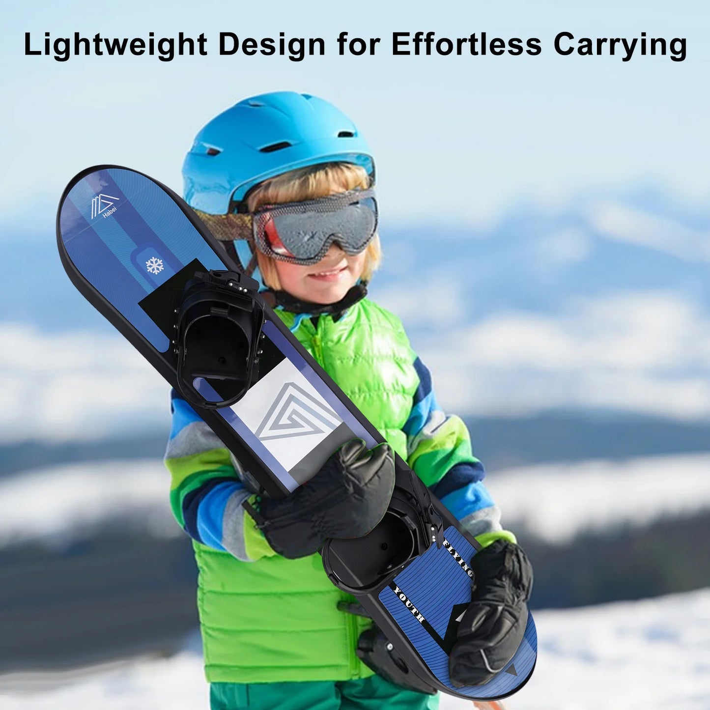 Children kids junior whole sale price factory direct sale fashionable snowboard single board winter ski board for girls boys