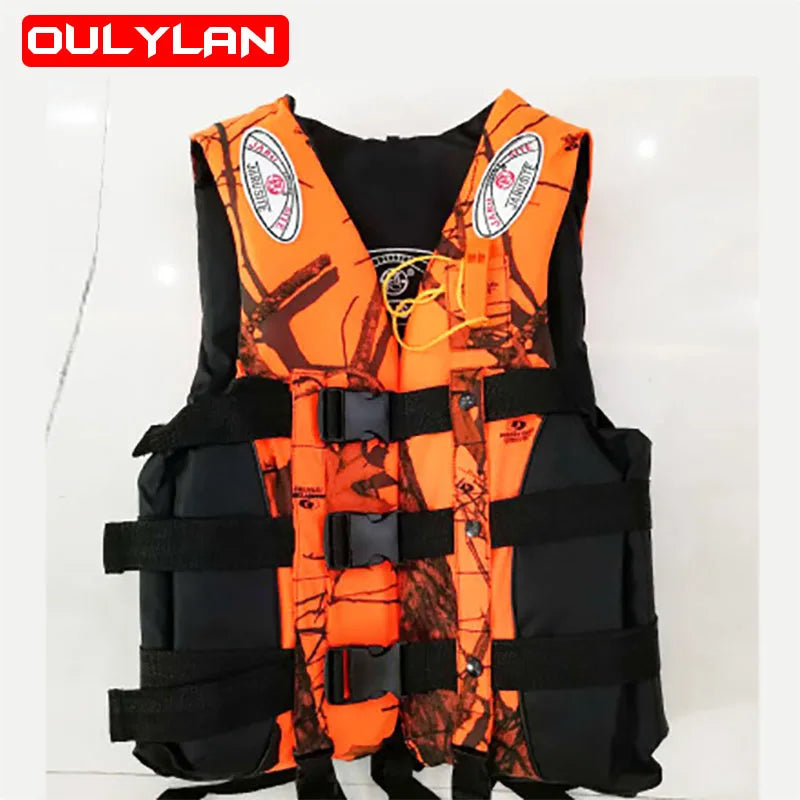 Oulylan Life Vest Adults Surf Life Jacket Ski Motorboats Wakeboard Raft For Boats Fishing Vest  Drifting Vest Rescue Swimming