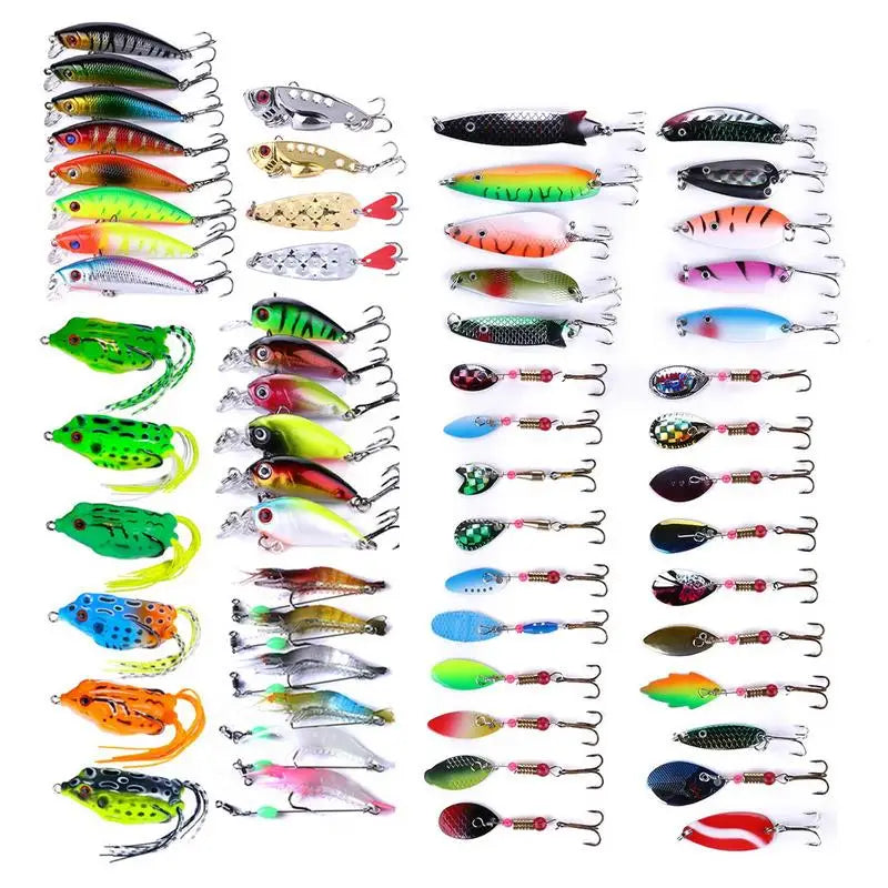 Fishing Lures Kit Fishing Gear And Equipment Fishing Lures Accessories Kit Realistic Fishing Lures For Bass Saltwater Bait Lure