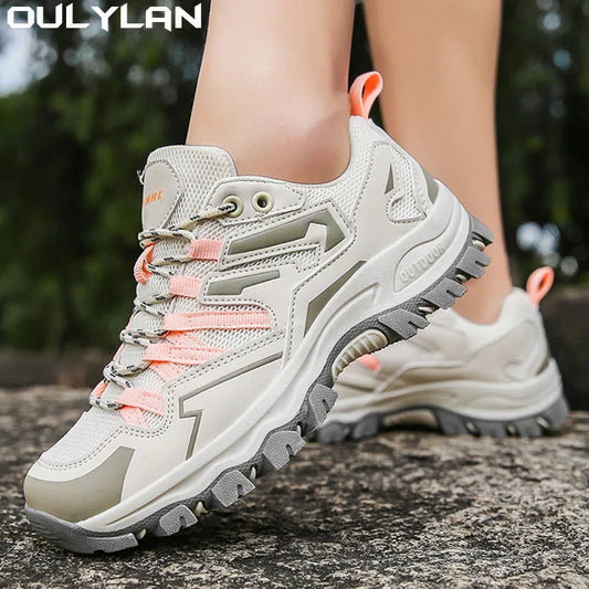 Winter Autumn Oversized Hiking Shoes Unisex Mesh Breathable Mountain Climbing Camping Shoes Men Women Outdoor Sports shoes