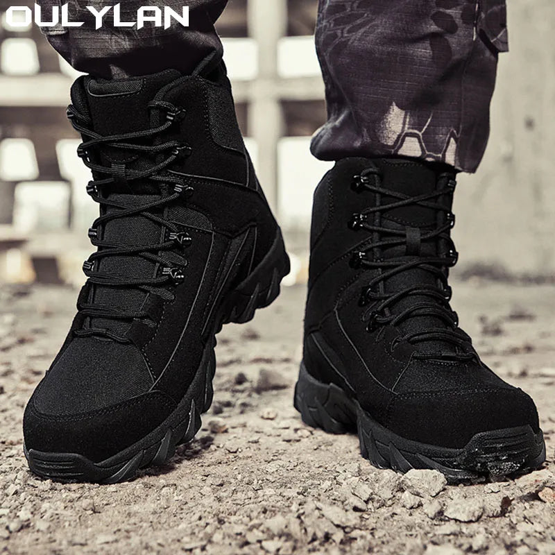 Tactical Military Hiking Shoes Men Women Snow Desert Boots Durable Training Shoes Winter Outdoor Warm Climbing Ankle Boots