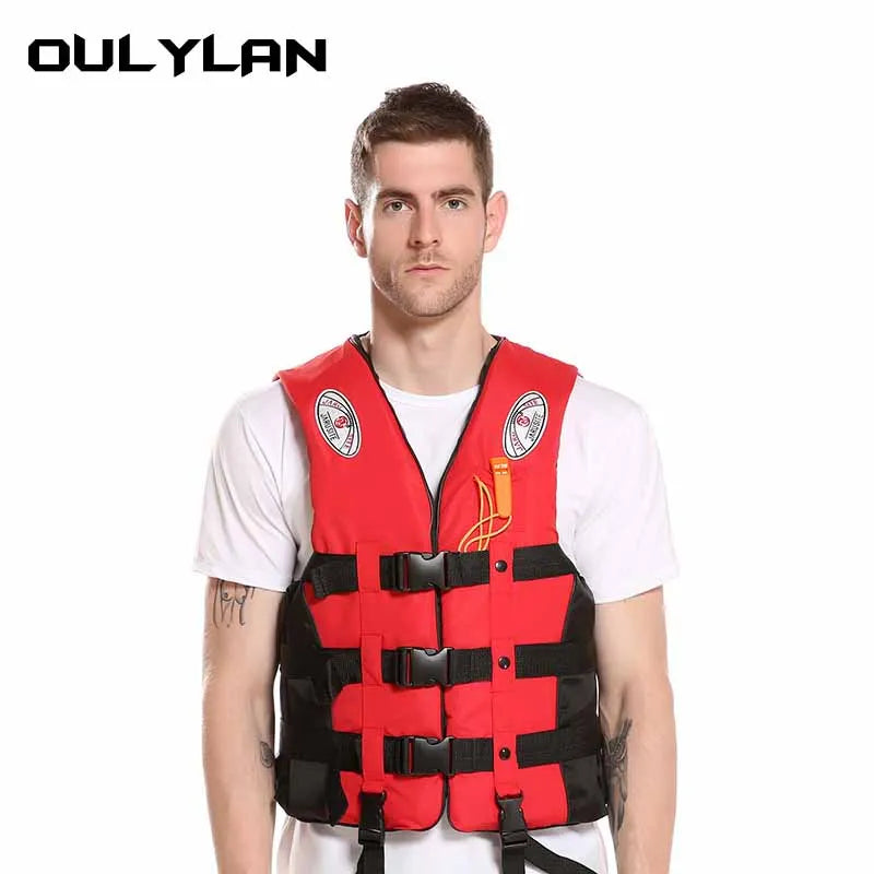 Oulylan Life Vest Adults Surf Life Jacket Ski Motorboats Wakeboard Raft For Boats Fishing Vest  Drifting Vest Rescue Swimming