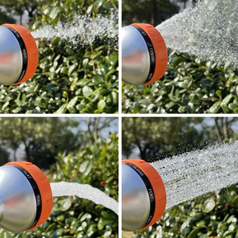 Garden Hose Nozzle High Pressure Water Hose Nozzle Sprayer With Adjustable 8 Patterns Spray Lawn Watering Multi-Function Tools
