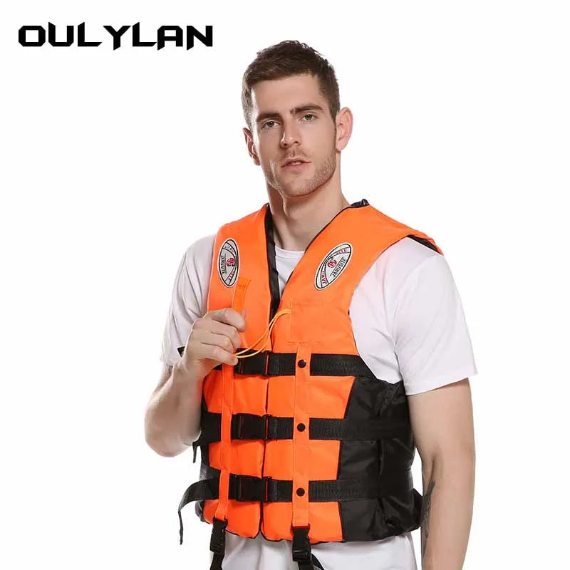 Oulylan Life Vest Adults Surf Life Jacket Ski Motorboats Wakeboard Raft For Boats Fishing Vest  Drifting Vest Rescue Swimming