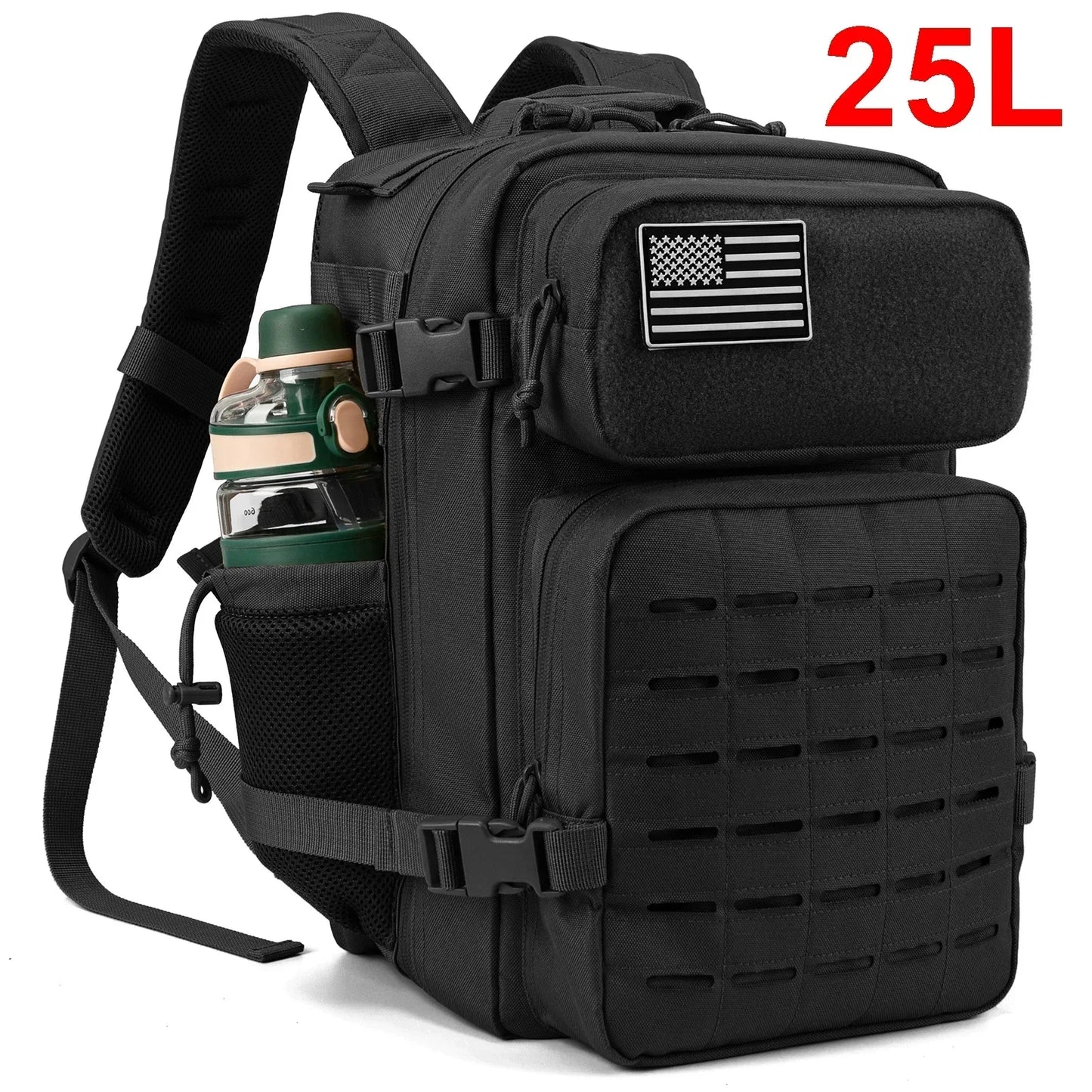 25L/45L Tactical Backpack for Men and Women Small School Rucksack camping equipment Hiking Backpacks with Bottle Holder backpack