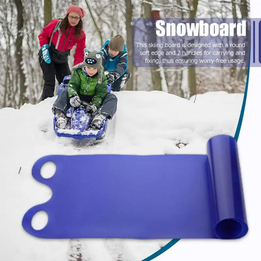 Snowboard Roll Up Snow Sled Plastic Rolling Snow Slider Flexible Skiing Board For Children Adult Sledge Snow Skiing Accessories