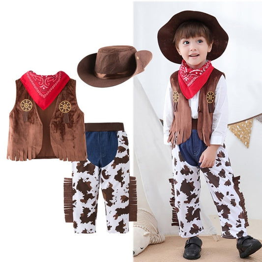 Baby Boy Clothes Set Cowboy Cosplay Costume For Kids Toddler